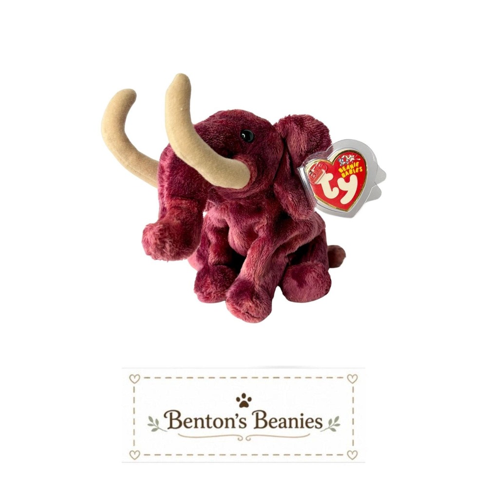 Colosso the Mammoth Ty Beanie Baby | Prehistoric Plush Pal 🦣 | Mint Heart Tag ⭐ - Picture 1 of 6